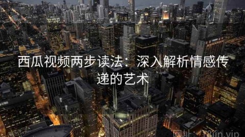 西瓜视频两步读法：深入解析情感传递的艺术