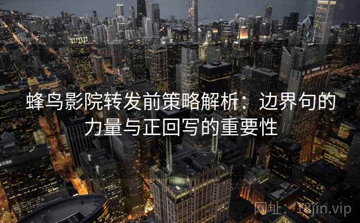 蜂鸟影院转发前策略解析：边界句的力量与正回写的重要性