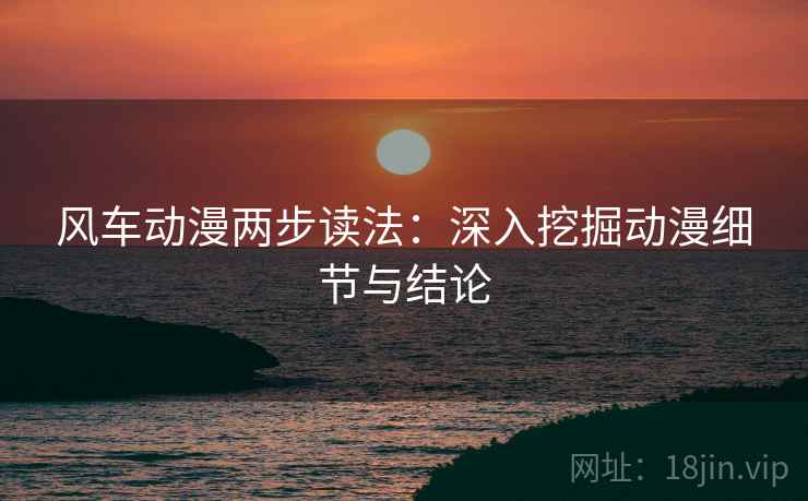 风车动漫两步读法：深入挖掘动漫细节与结论