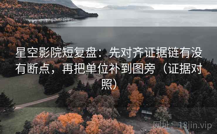 星空影院短复盘：先对齐证据链有没有断点，再把单位补到图旁（证据对照）